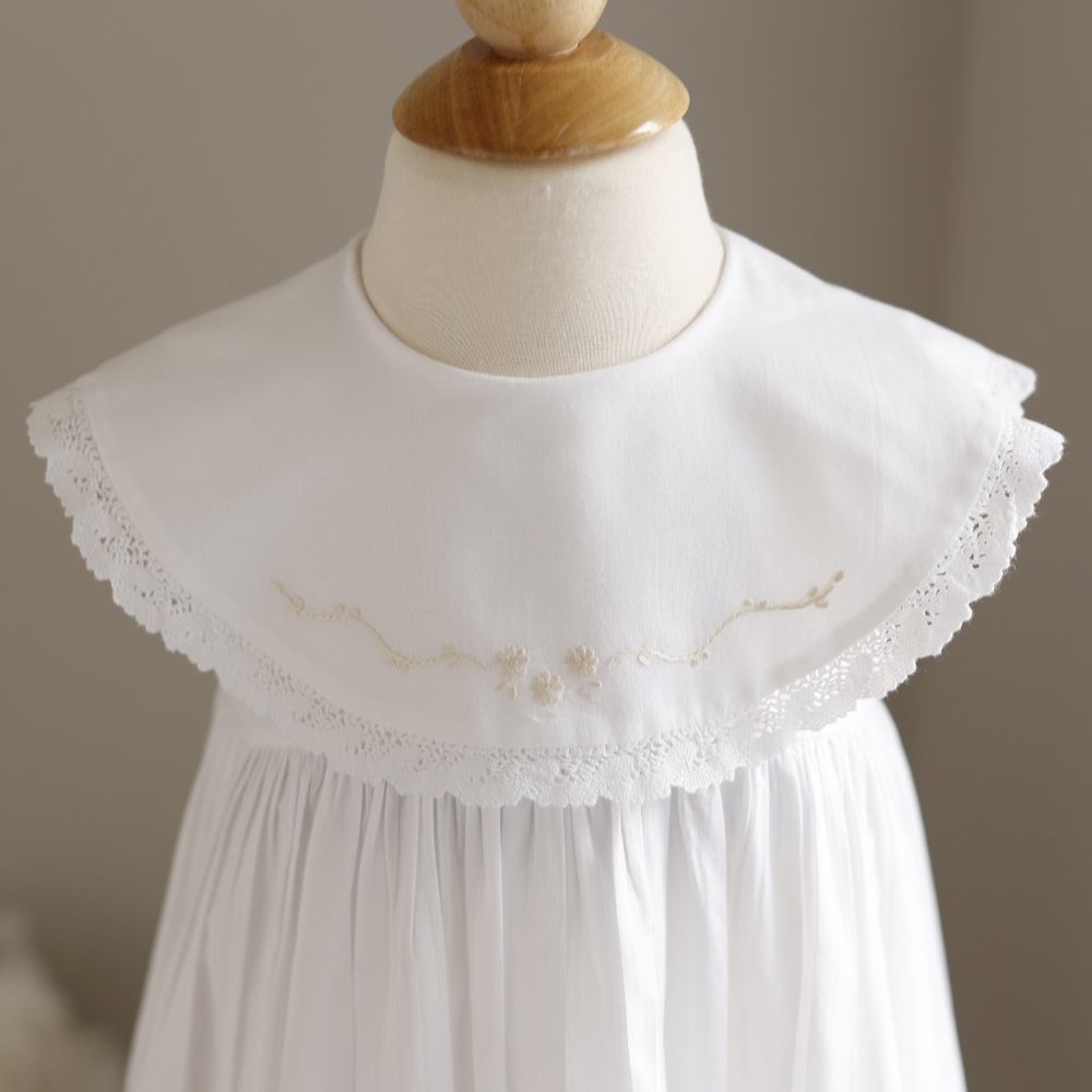 Strasburg Dress White Cotton Heirloom Beach Portrait Flower Girl  SPECIAL FIND